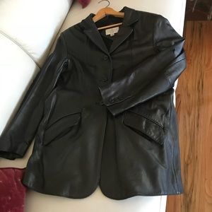 Valerie Stevens genuine leather coat